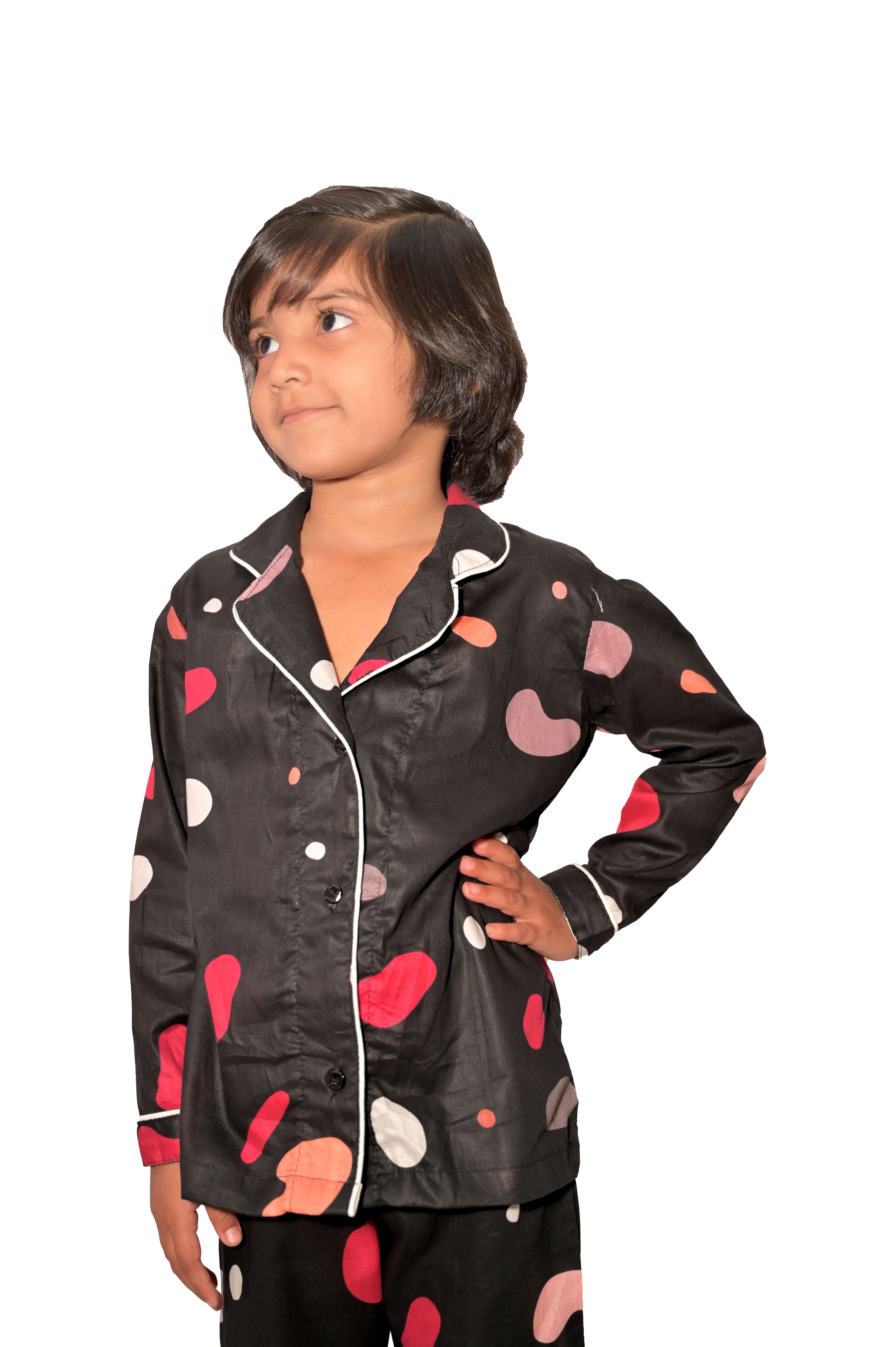 Trend Beat Women's Cotton Printed Night Suit Kids