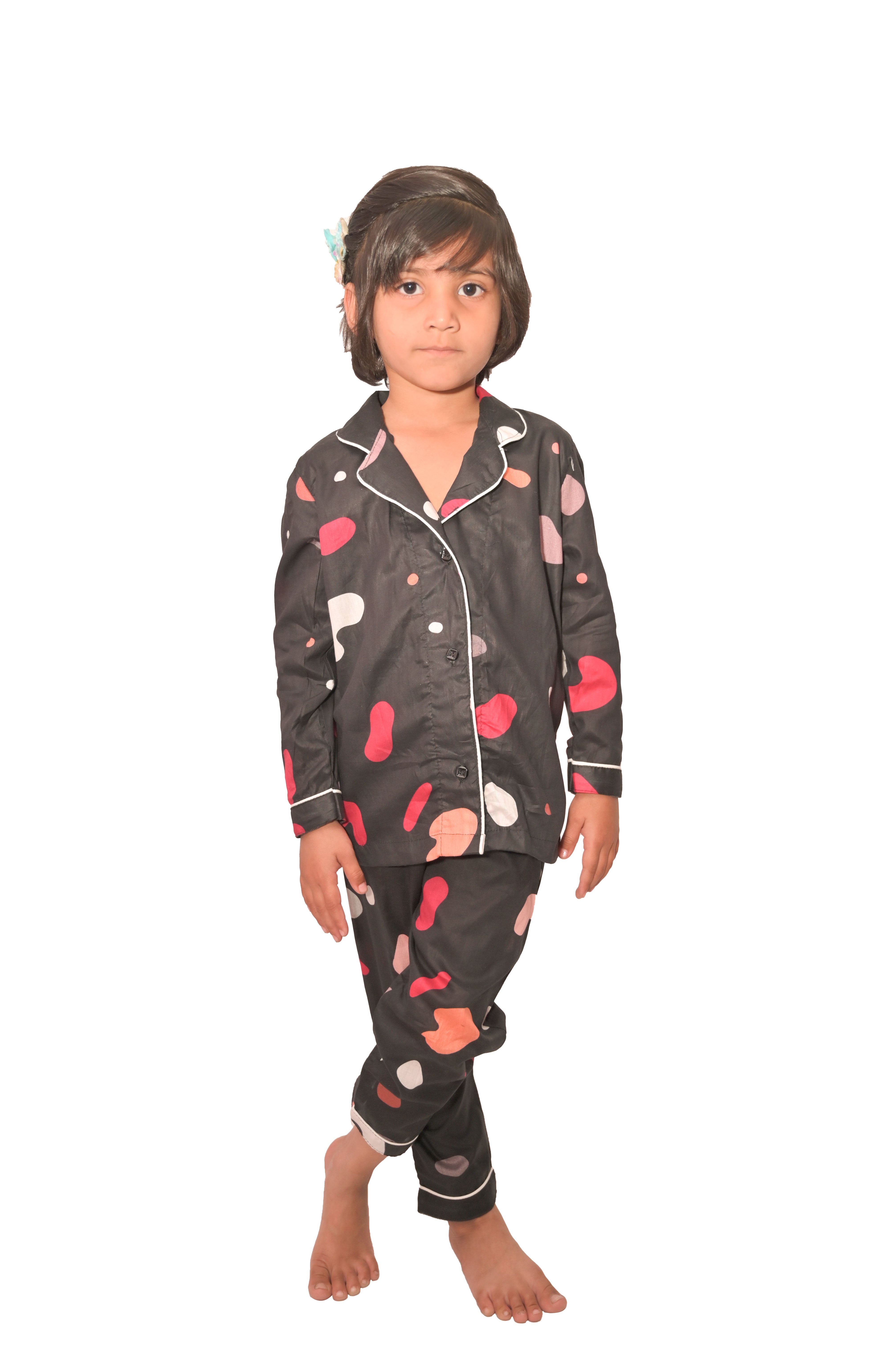 Trend Beat Women's Cotton Printed Night Suit Kids